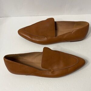 Madewell Tan Leather  Flats Loafers Slip-On Shoe